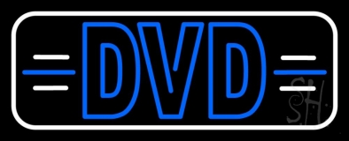 Dvd White Border Neon Sign