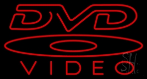 Dvd Video With Cd Logo Neon Sign