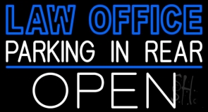 Law Office Open Neon Sign