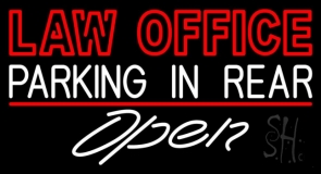 Law Office Open Neon Sign
