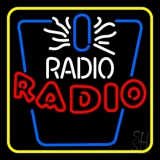 Radio Radio Yellow Border Neon Sign