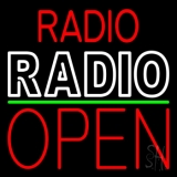 Radio Radio Open Block Neon Sign