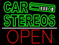 Double Stroke Car Stereos Neon Sign