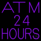 Atm 24 Hrs Neon Sign