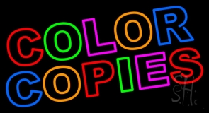 Color Copies 2 Neon Sign