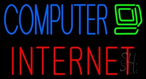 Computer Internet Neon Sign