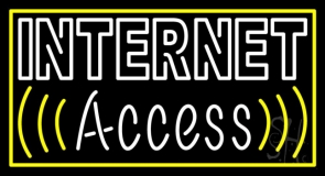 Double Stroke Internet Access Neon Sign