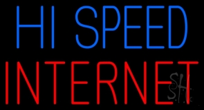 Hi Speed Internet Neon Sign