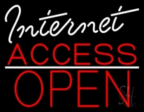 Internet Access Open Neon Sign