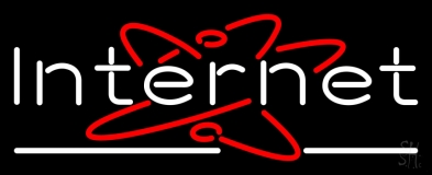 Internet Logo Neon Sign