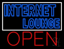 Internet Lounge Open Neon Sign