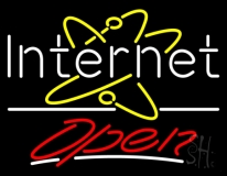 Internet Open Logo Neon Sign