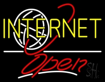 Internet Open Neon Sign