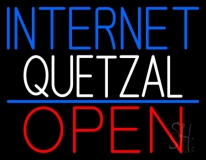 Internet Quetzal Open Neon Sign