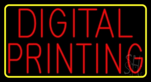Red Digital Printing Neon Sign