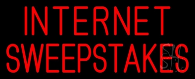 Red Internet Sweepstakes Neon Sign
