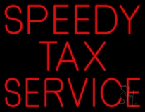 Speedy Tax Service Neon Sign