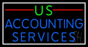 Us Accounting Service 2 Neon Sign