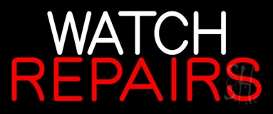 Watch Repairs Neon Sign