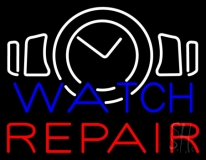 Watch Repair With Logo Neon Sign