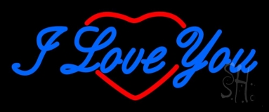 I Love You Logo Neon Sign