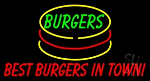 Best Burgers Intown Neon Sign