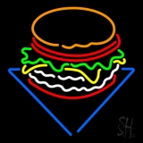 Burger Logo Neon Sign