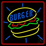 Burger With Border Neon Sign
