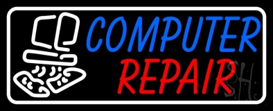 Computer Repair Border Neon Sign