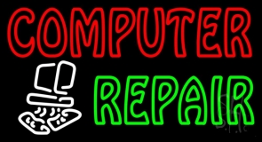 Computer Repair Double Stroke Neon Sign