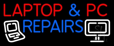 Laptop And Pc Repairs Neon Sign