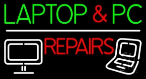 Laptop And Pc Repairs Neon Sign
