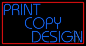 Print Copy Design Neon Sign
