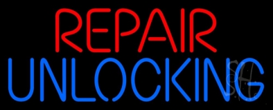 Repair Unlocking Neon Sign