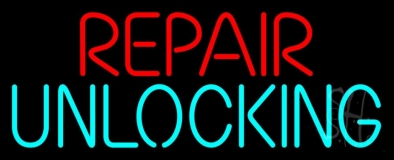 Repair Unlocking Neon Sign