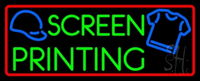 Screen Printing Neon Sign