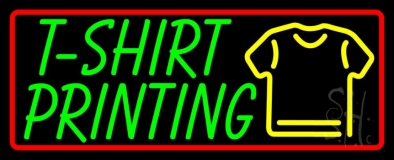 Tshirt Printing Neon Sign