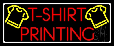 Tshirt Printing Neon Sign
