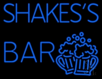 Blue Shakes Bar Neon Sign