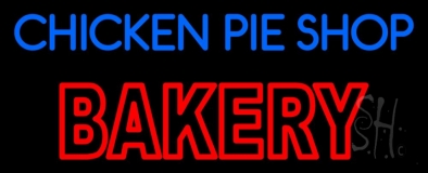 Chicken Pie Shop Bakery Neon Sign