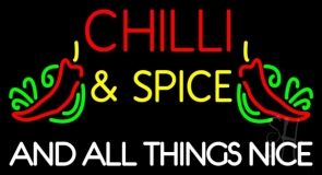Chilli And Spice Neon Sign