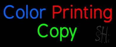 Color Printing Copy Neon Sign