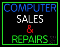Computer Sales And Repairs Neon Sign