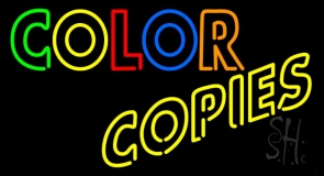 Double Stroke Color Copies 1 Neon Sign