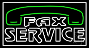 Fax Service Neon Sign