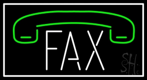 Fax With Logo Neon Sign