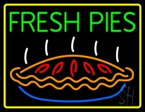 Fresh Pies With Border Neon Sign
