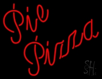 Red Pie Pizza Neon Sign