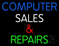 Computer Sales And Repairs 1 Neon Sign