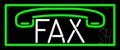 Fax Logo With Border 1 Neon Sign